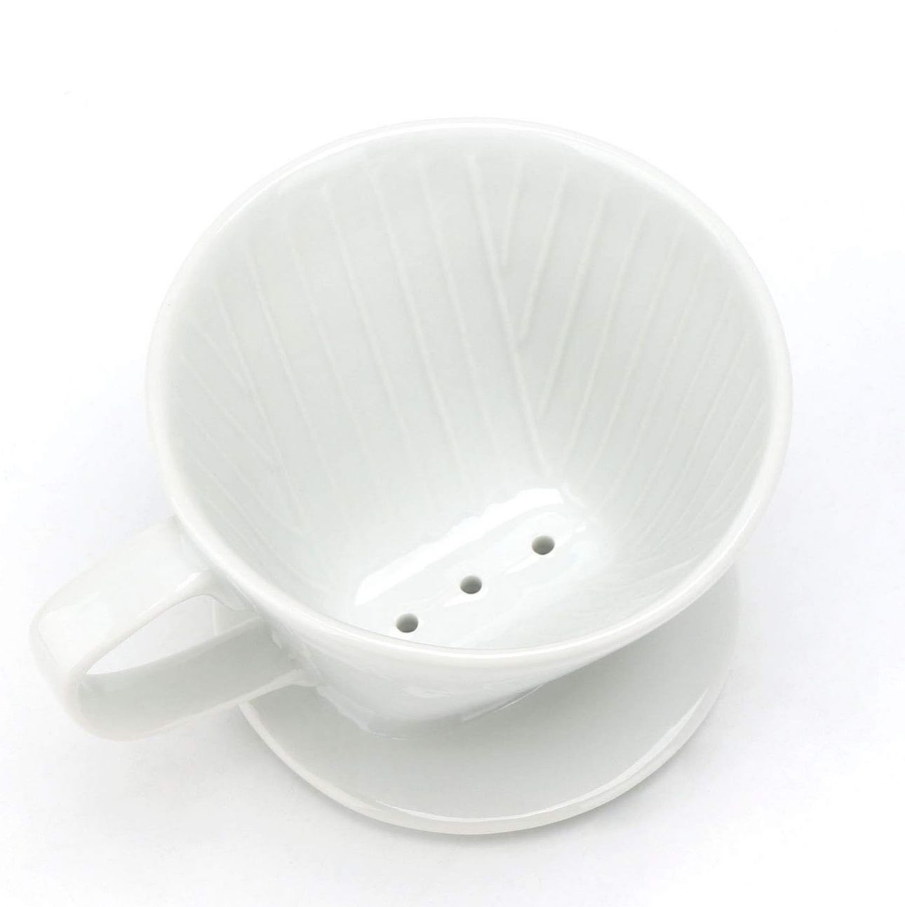 Ceramic Pour Over Coffee Dripper - White