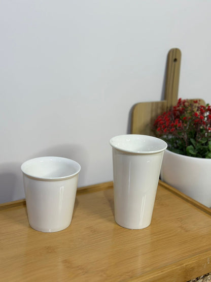 High Quality double wall Porcelain Mug Cup for Cappuccino Milk tea