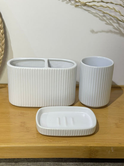 set of 3 pcs Ceramic Bathroom accessories