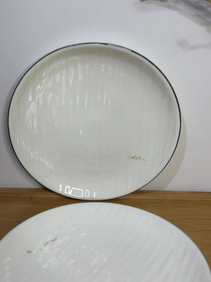 Premium Porcelain Plates – Set of 3 with Minor Defects (Read Description)styl6