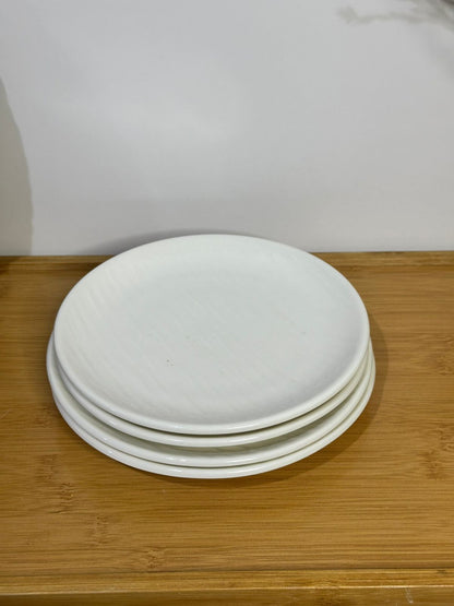 Premium Porcelain Plates – Set of 3 with Minor Defects (Read Description)