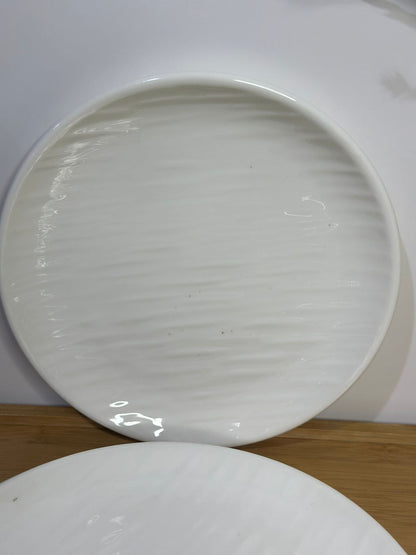 Premium Porcelain Plates – Set of 3 with Minor Defects (Read Description)