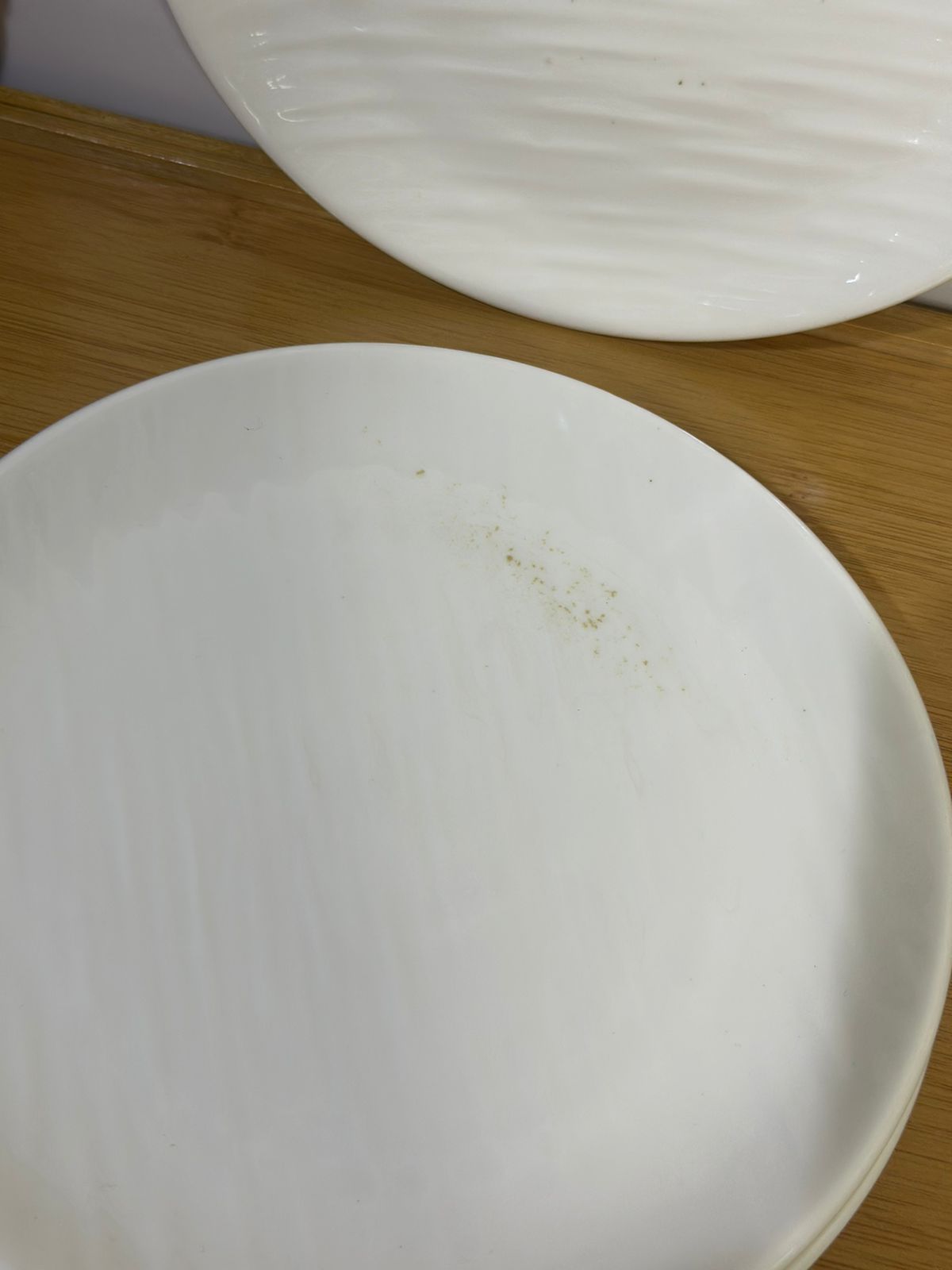 Premium Porcelain Plates – Set of 3 with Minor Defects (Read Description)