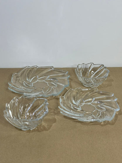 4 pcs Glass Serving set