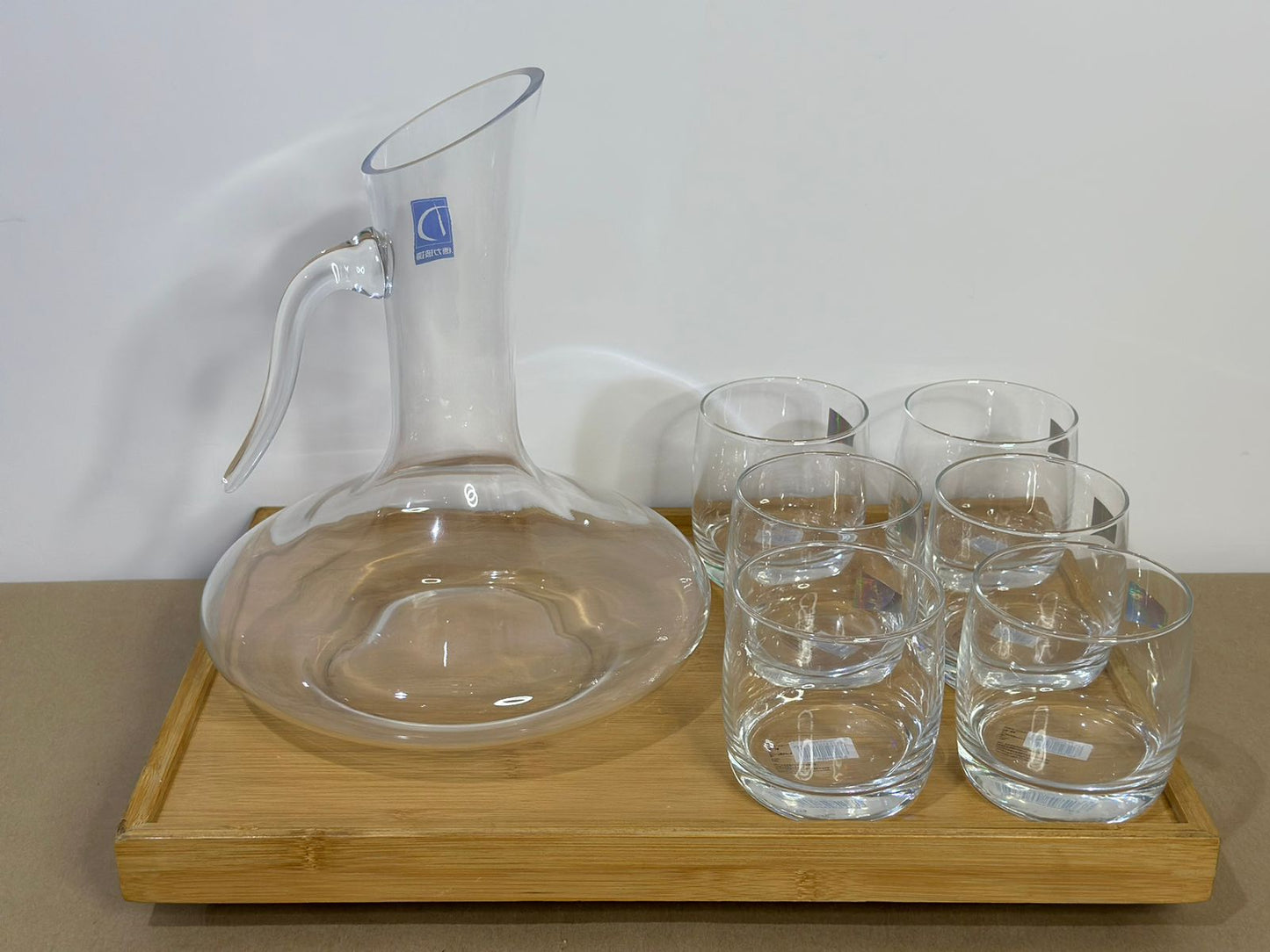 1900ML Glass Water Juice Jug with 6 cups