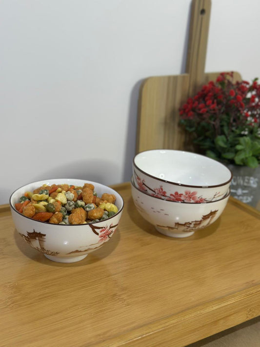 3pcs set Colored Porcelain Bowls (Styl-49)