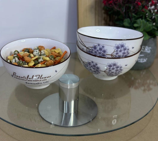 3pcs set Colored Porcelain Bowls (Styl-49)