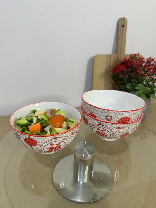 3pcs set Colored Porcelain Bowls (Styl-49)