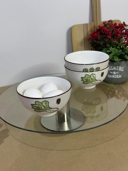 3pcs set Colored Porcelain Bowls (Styl-49)