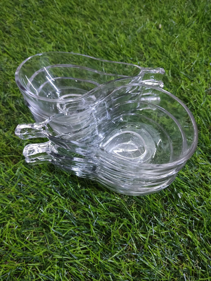 Stylish and Modern Glass Pear Bowl