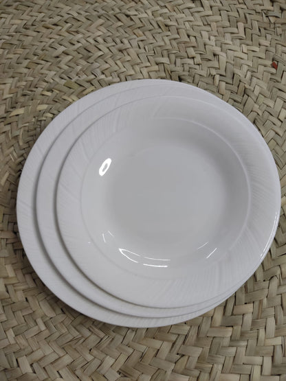 3pcs Luxury Porcelain Dining Plate