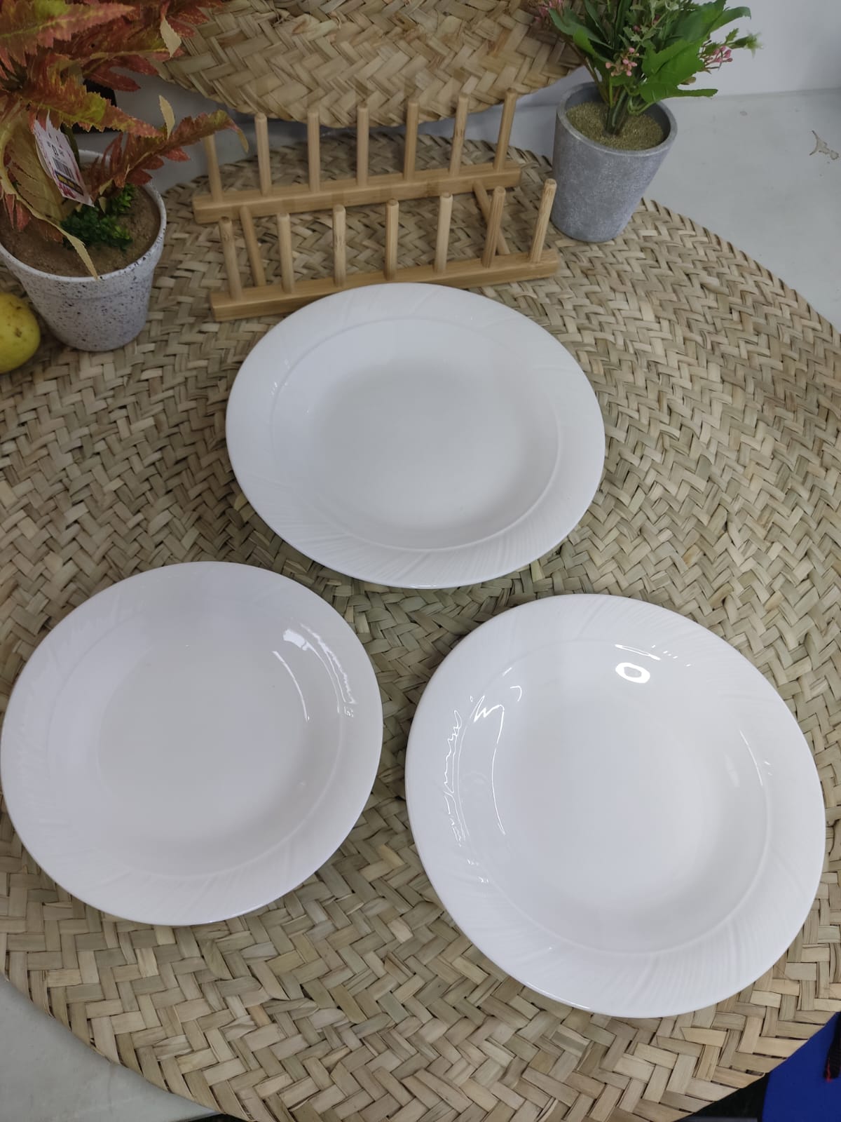 3pcs Luxury Porcelain Dining Plate