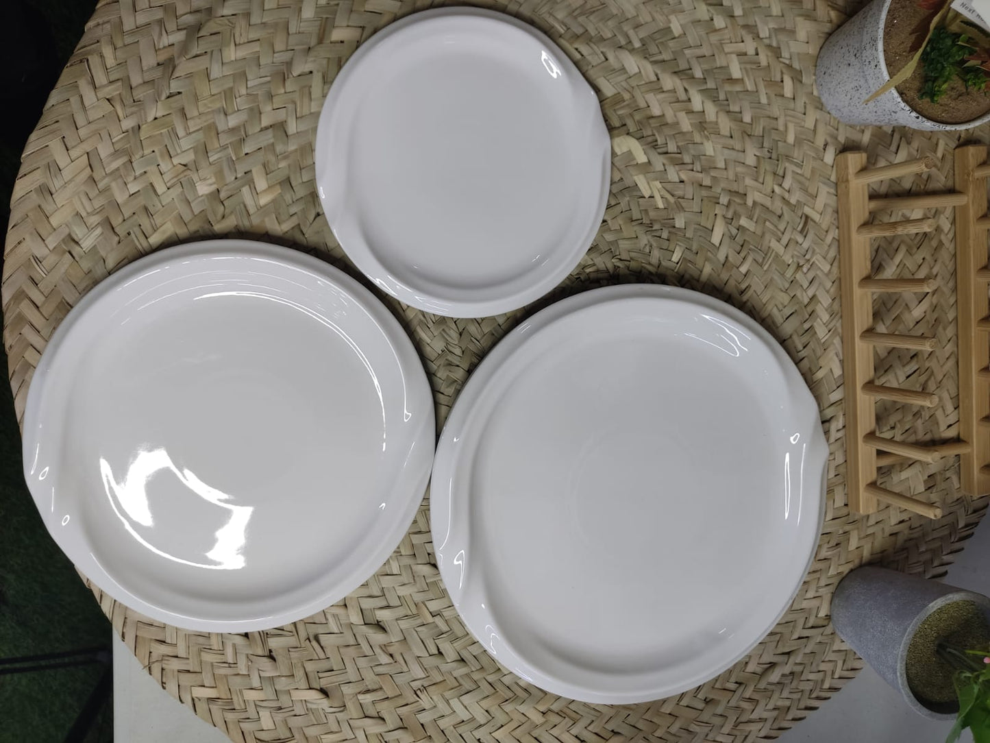 3pcs Luxury Porcelain Dining Plate styl2