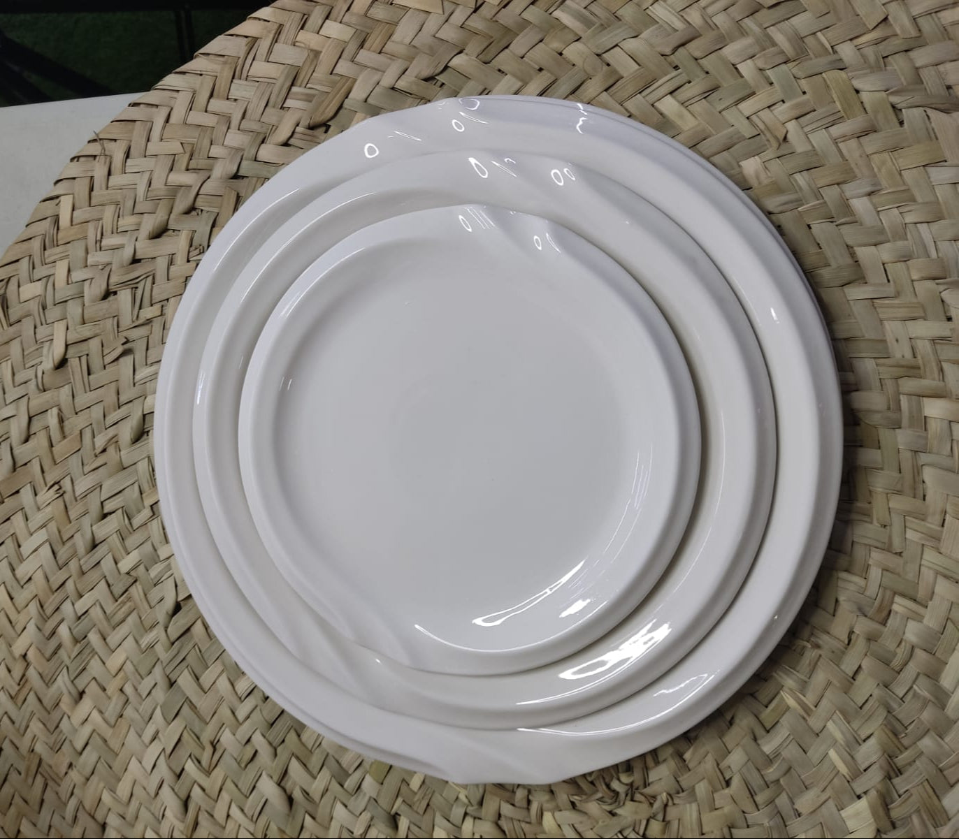 3pcs Luxury Porcelain Dining Plate styl2