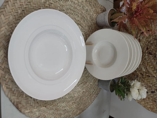 6pcs Luxury Porcelain Pasta Plate set