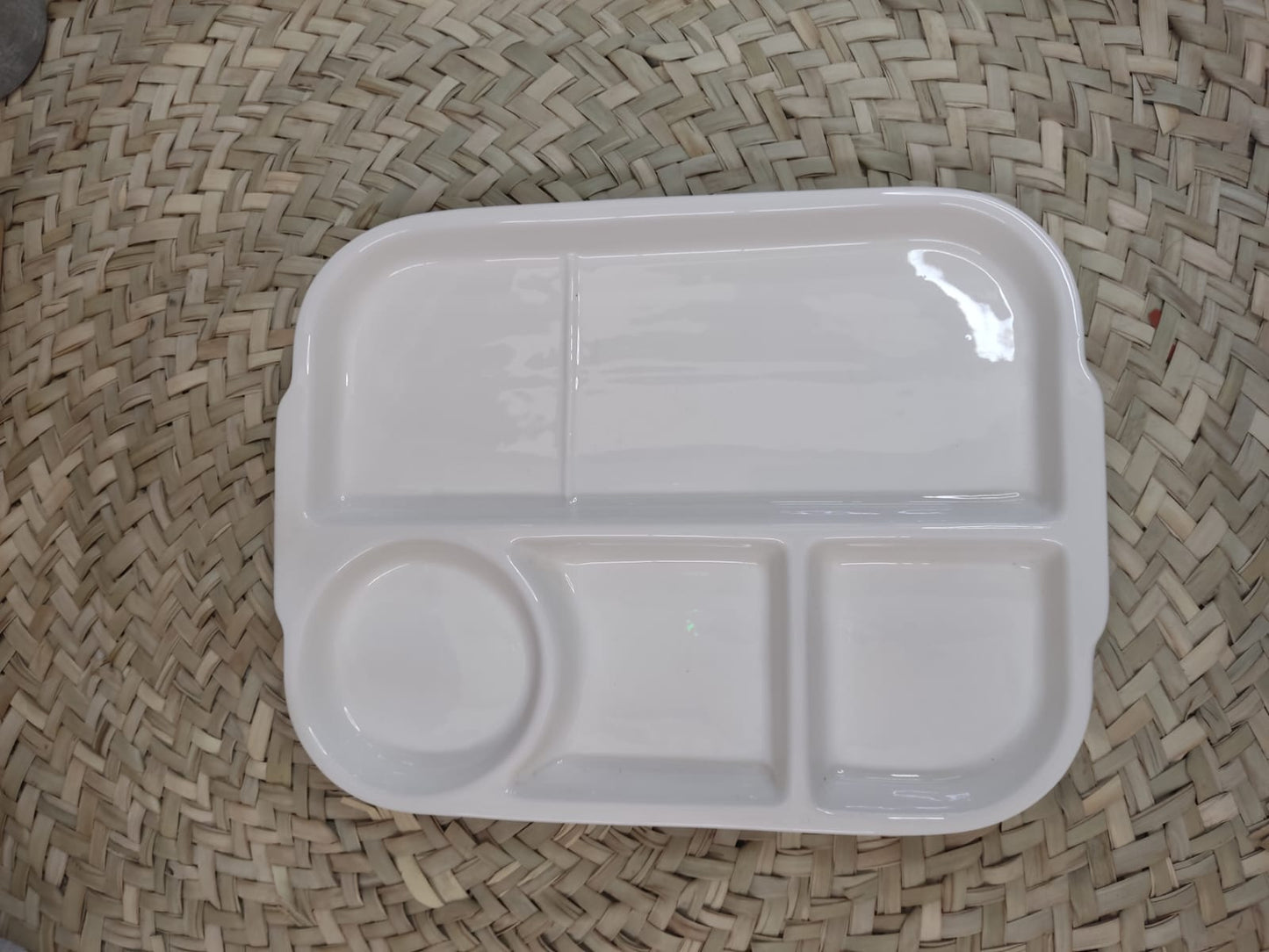 Large Porcelain Divider Plate (5 compartments) styl3