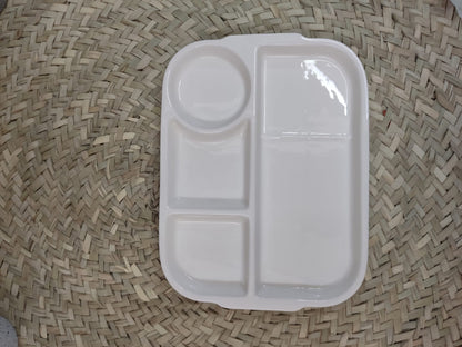 Large Porcelain Divider Plate (5 compartments) styl3