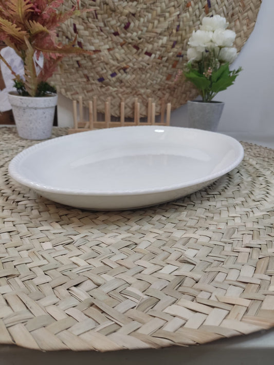 Luxury High-Quality Porcelain Oval Serving Plate styl3