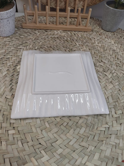 Luxury Porcelain Serving plate 23cm- Square