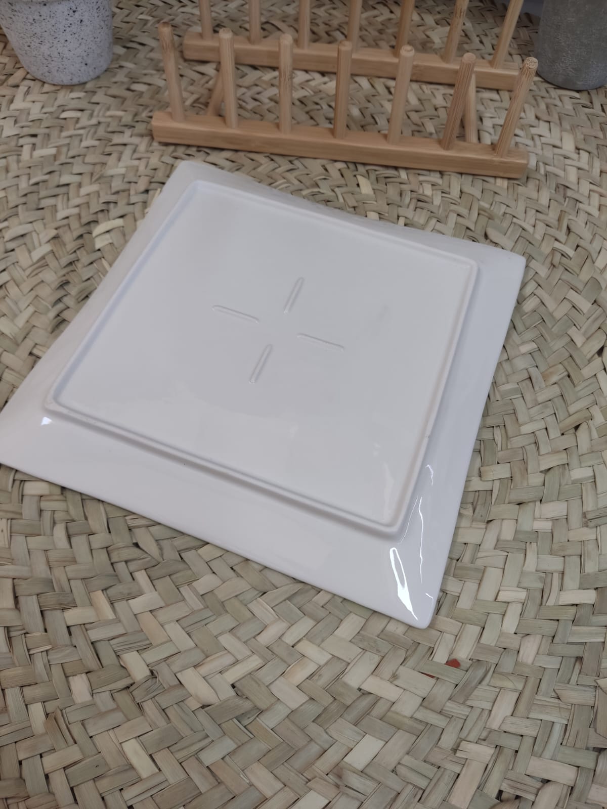 Luxury Porcelain Serving plate - Square styl2