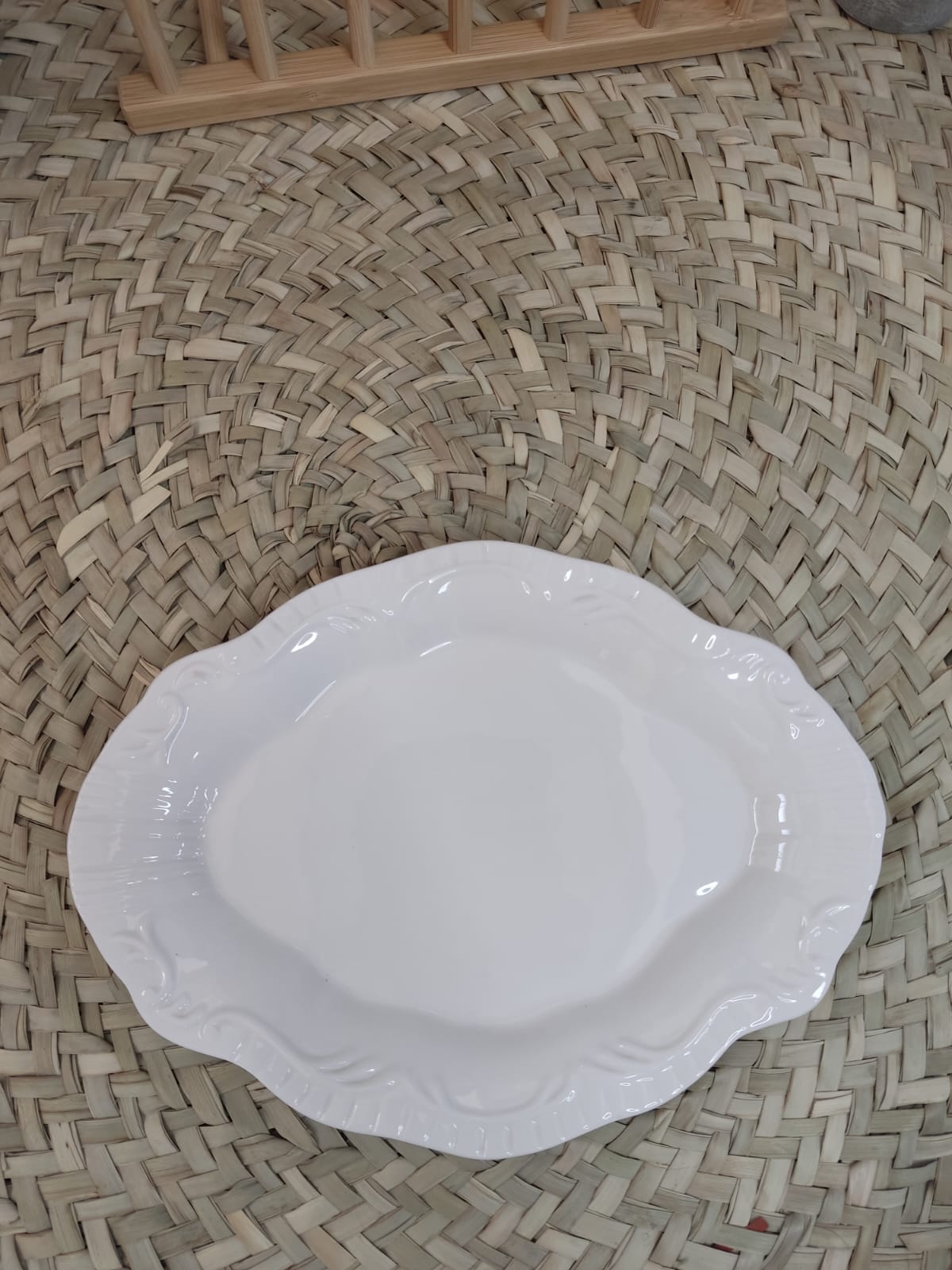 Luxury High-Quality Porcelain Oval Serving Plate styl4