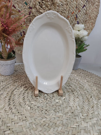 Luxury High-Quality Porcelain Oval Serving Plate styl6