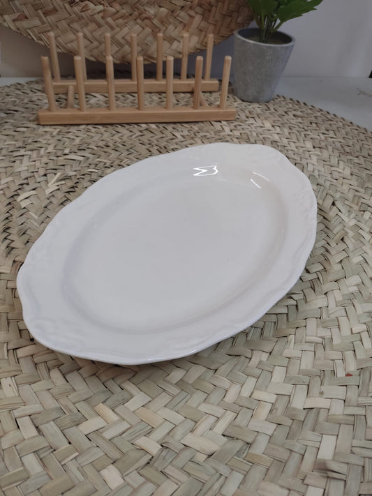 Luxury High-Quality Porcelain Oval Serving Plate styl6