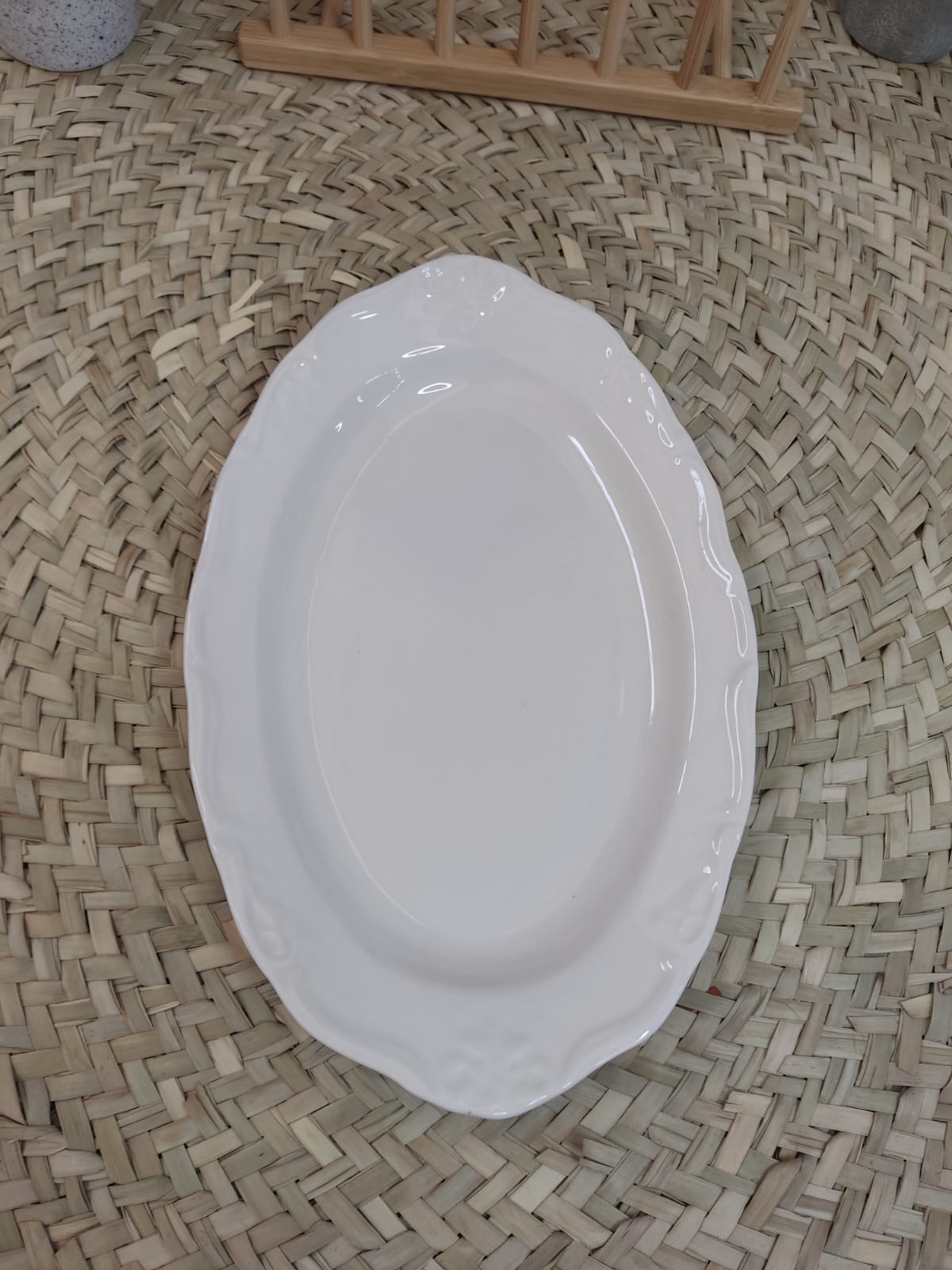 Luxury High-Quality Porcelain Oval Serving Plate styl6