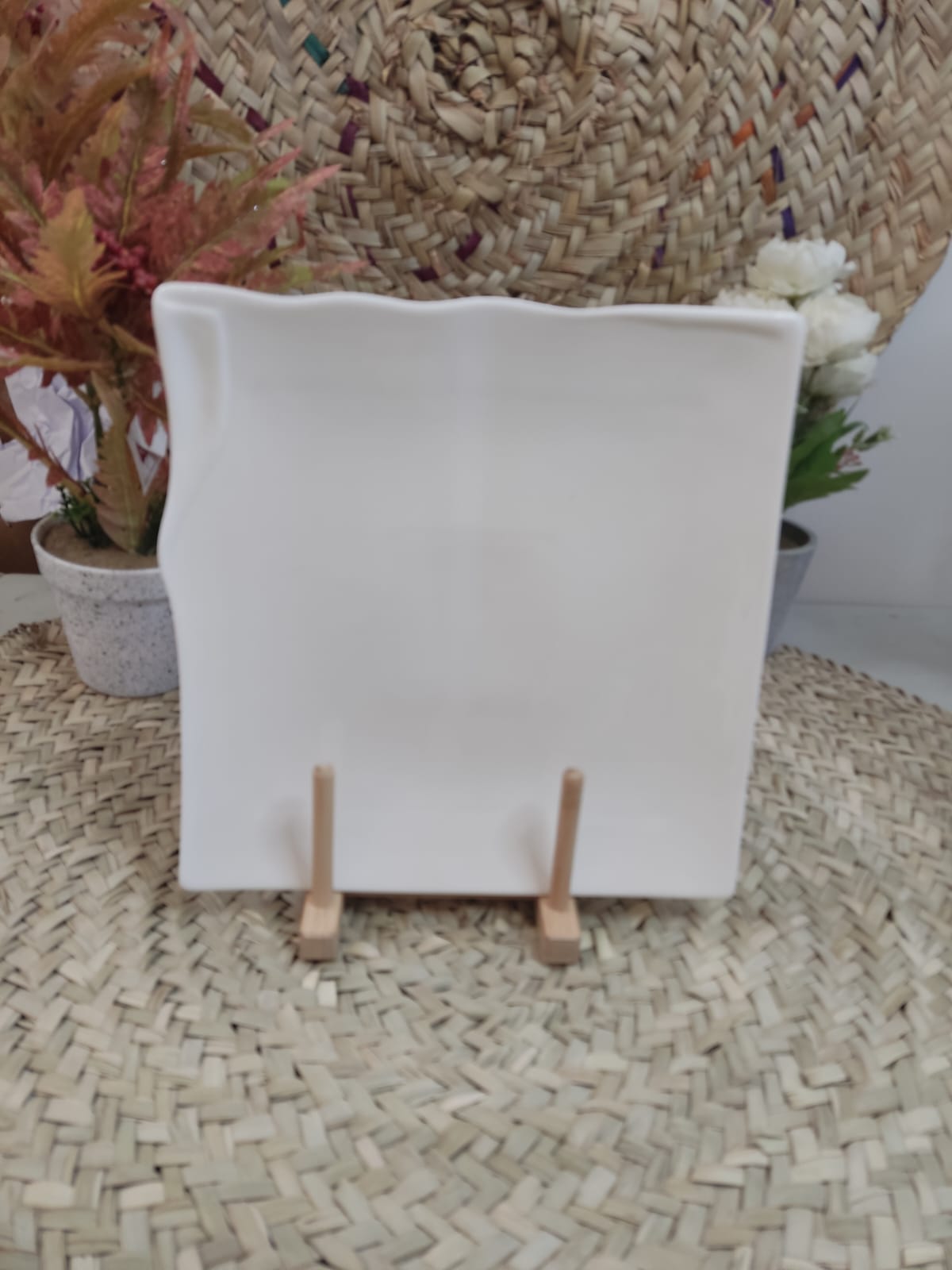 Luxury Porcelain Serving plate - Square styl5