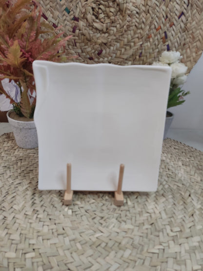 Luxury Porcelain Serving plate - Square styl5