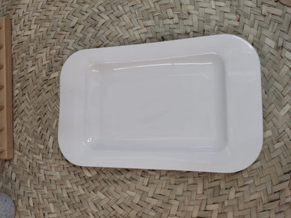 Luxury Large Rectangular Serving Porcelain Plate styl2