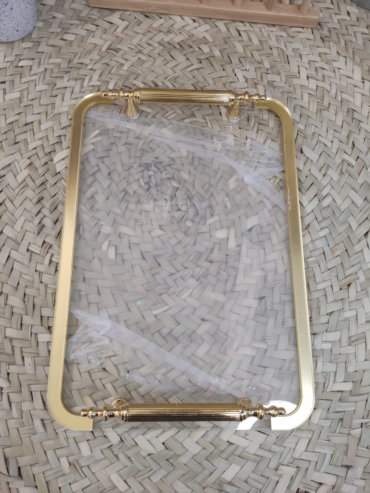 Elegant Rectangle Acrylic Serving Tray