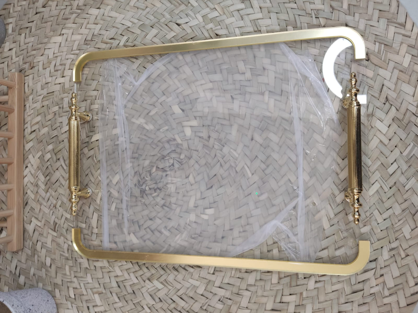 Elegant Rectangle Acrylic Serving Tray