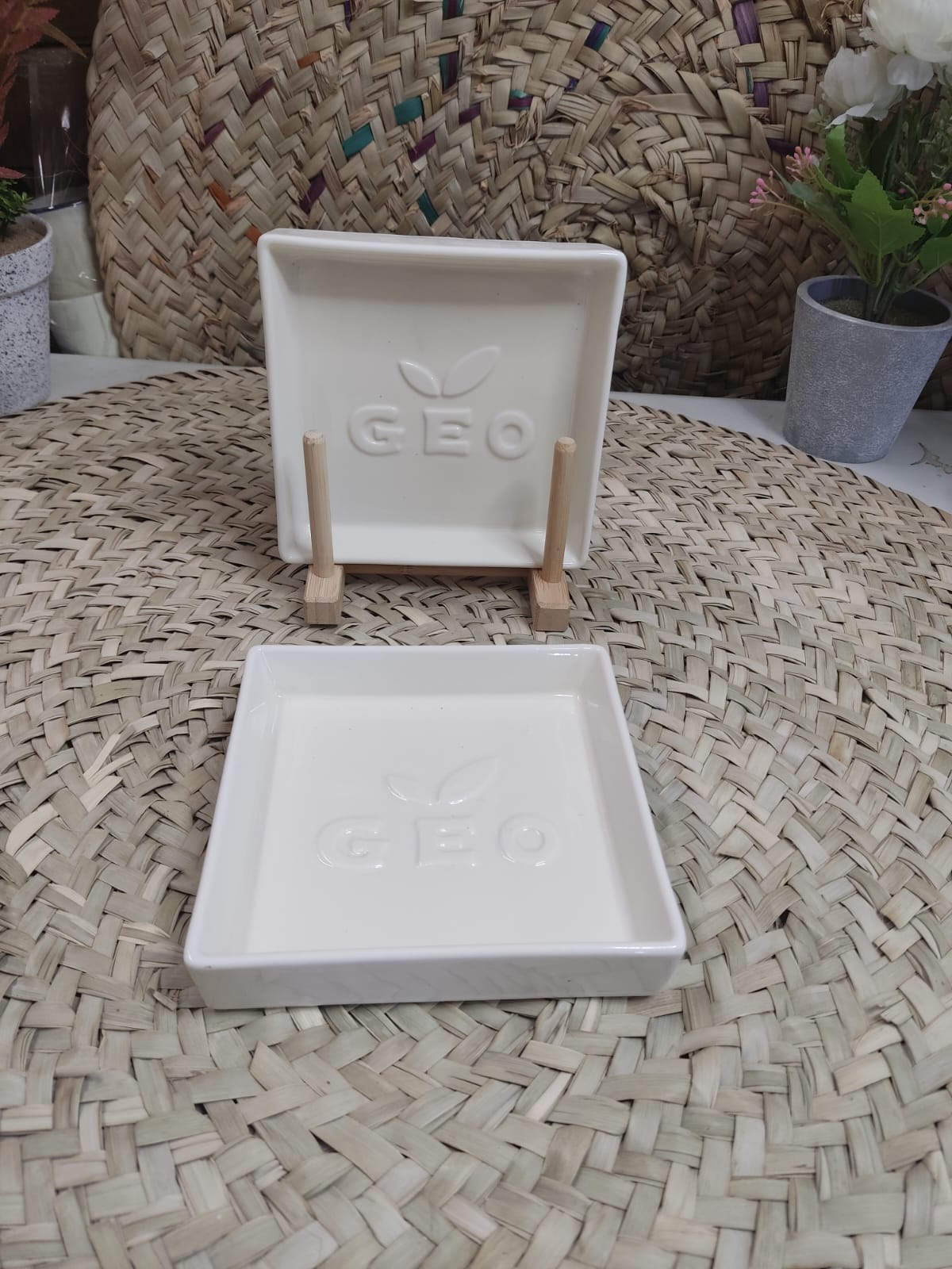 Small Square Porcelain Serving Plate