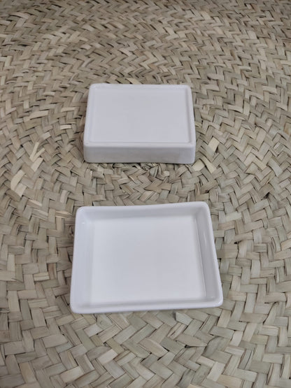 Small Rectangle Porcelain Serving Nuts Plate