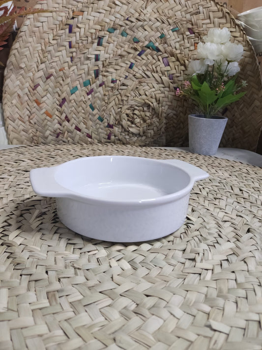 Medium Porcelain Serving Dish Bowl with handle styl12