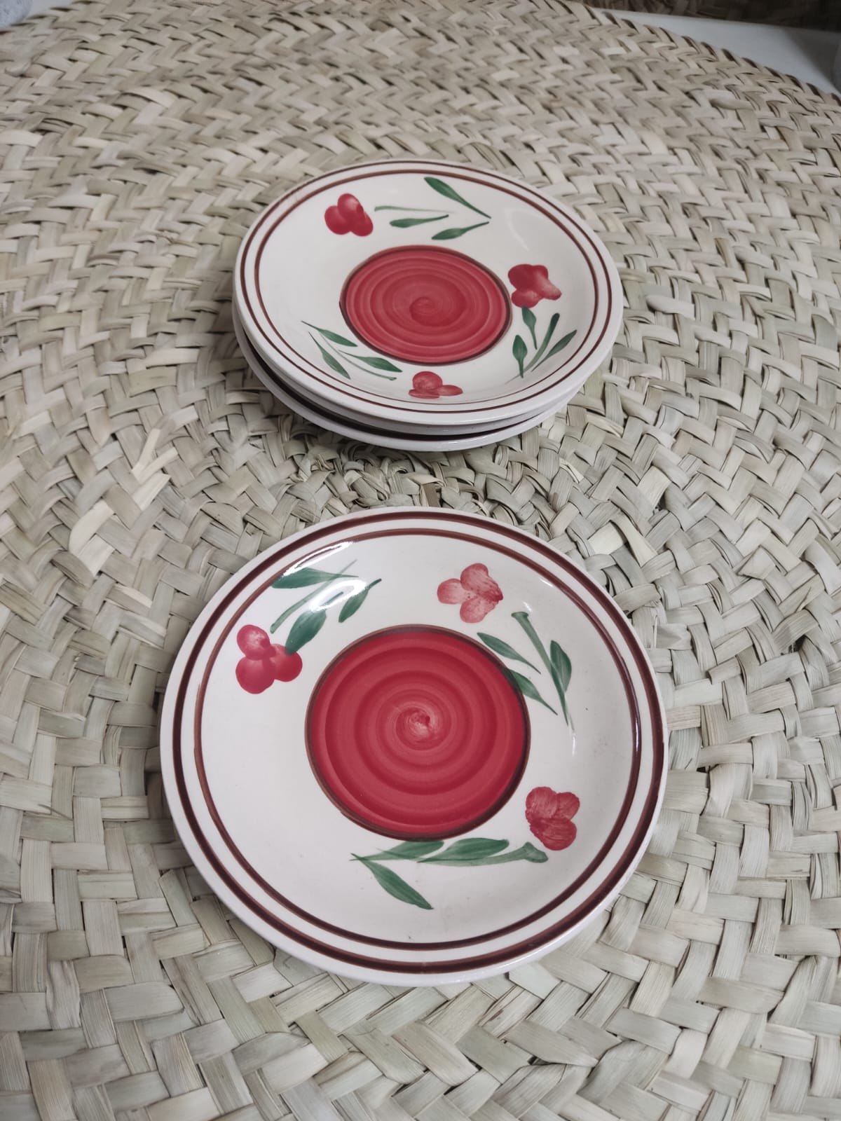 small printed porcelain dessert plate 15 cm