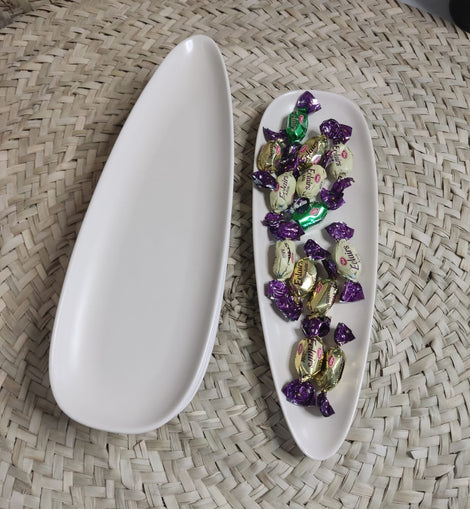 High-Quality Large Porcelain Oval Serving Plate styl8