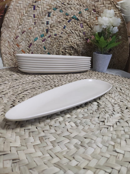 High-Quality Large Porcelain Oval Serving Plate styl8