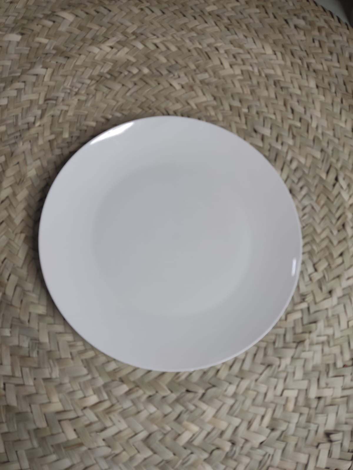 Luxury Large white Porcelain dinning plate 10.5inch