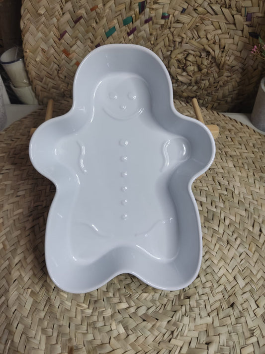 Stylish Large Gingerbread-Shaped Dish Bowl