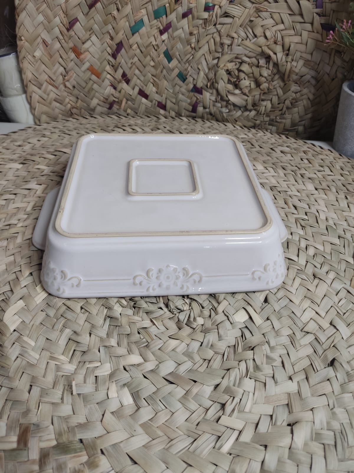 Large Porcelain Square Dish Bowl styl12