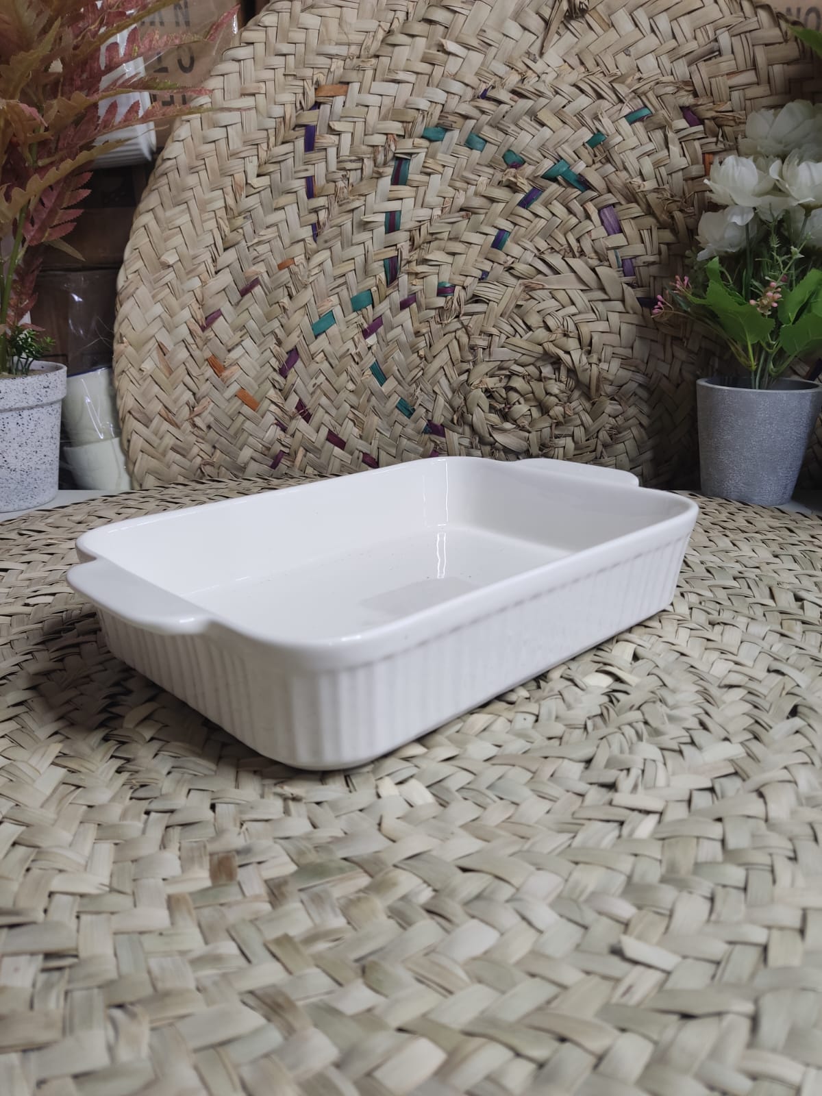 Large Porcelain Rectangular Dish Bowl styl22