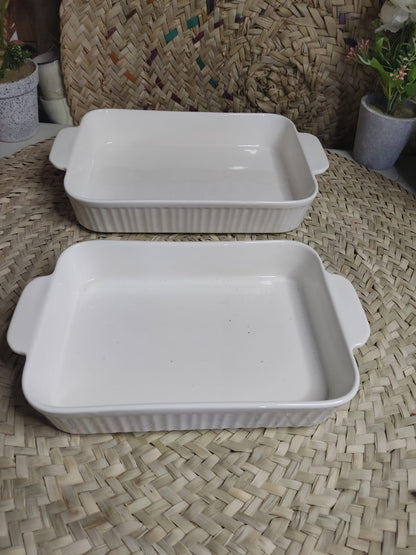 Large Porcelain Rectangular Dish Bowl styl22