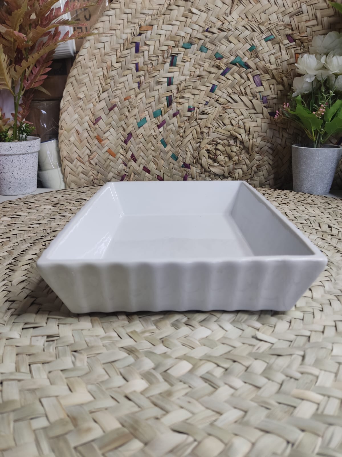 Large Porcelain Rectangular Dish Bowl styl23