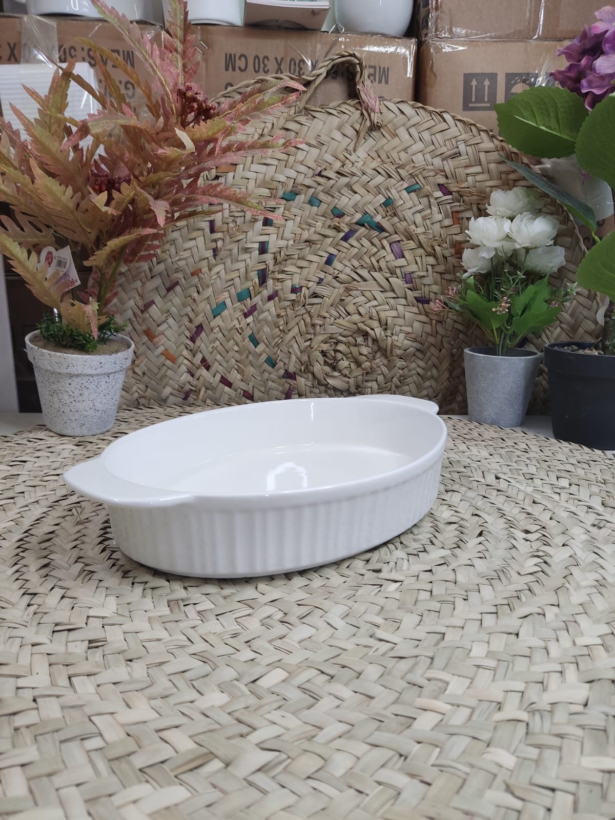 Premium Oval Serving Bowl for oven