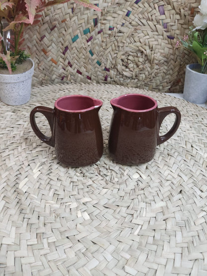 600ml Brown Porcelain Mug Jug