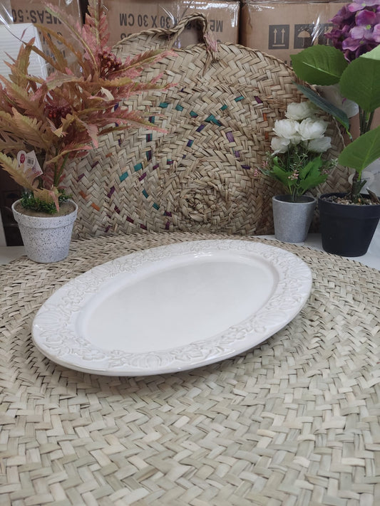 Large Porcelain Serving Plate 45cm