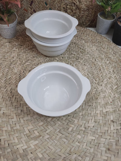 Medium Luxury Porcelain Bowl – Bright Gray