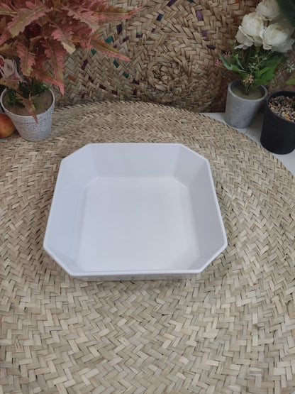 Large Porcelain Square Dish Bowl 28cm